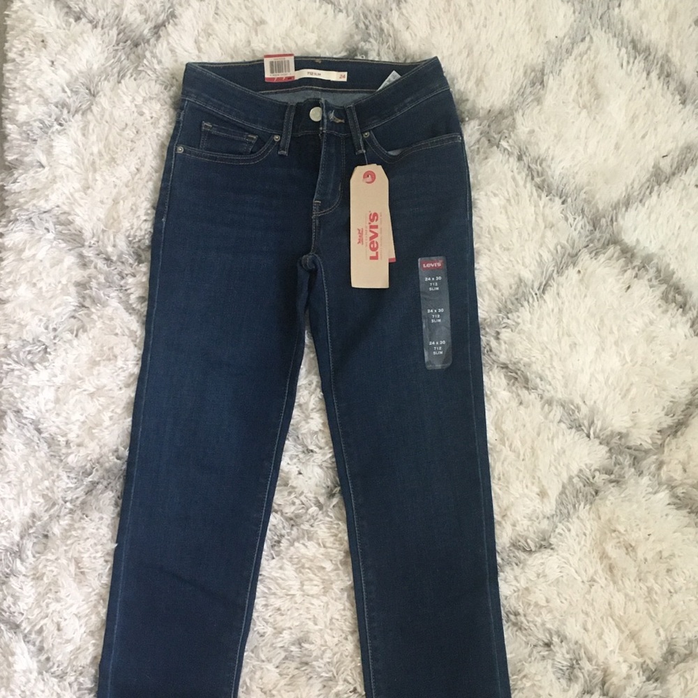 Levi’s slim dark wash jeans